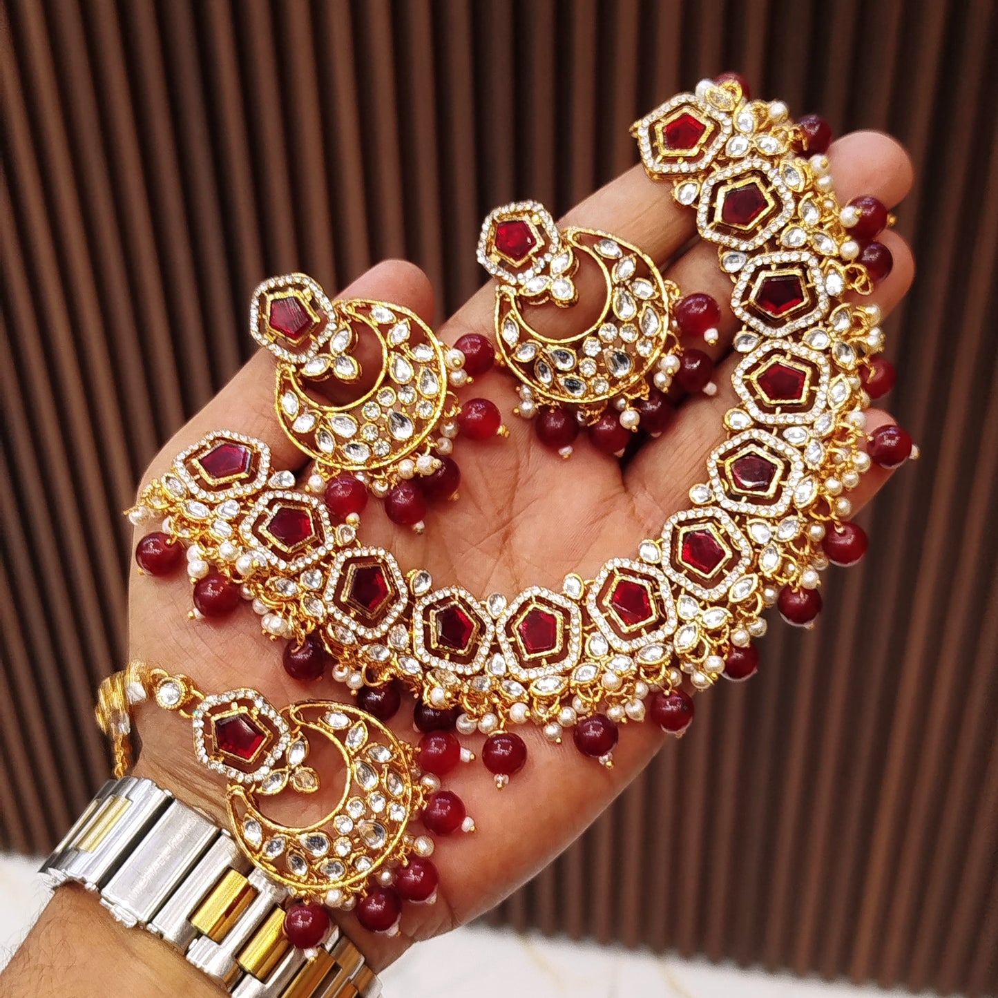 Elegant Zarqoon Stone Jewelry Set – Fine Quality, Timeless Beauty