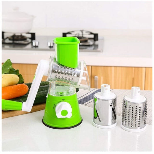 3-in-1 Table Top Drum Vegetable Cutter & Grater