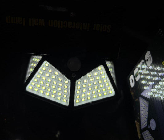 100 LED Solar Outdoor Wall Light β Motion Sensor | Waterproof | Energy Saving