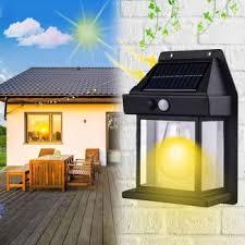 Solar Charge Motion Sensor Solar Waterproof Wall Lamp