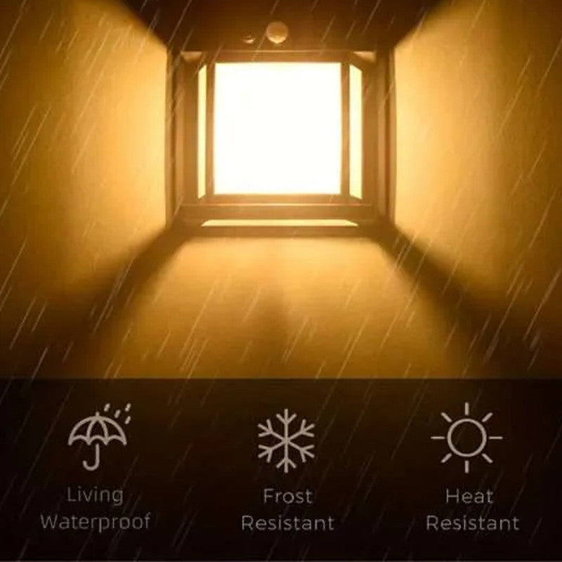 Solar Charge Motion Sensor Solar Waterproof Wall Lamp