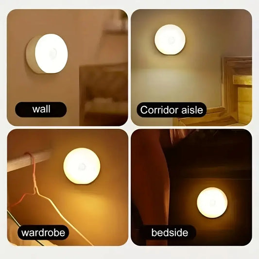 Intelligent night light home wardrobe storage USB light charging function