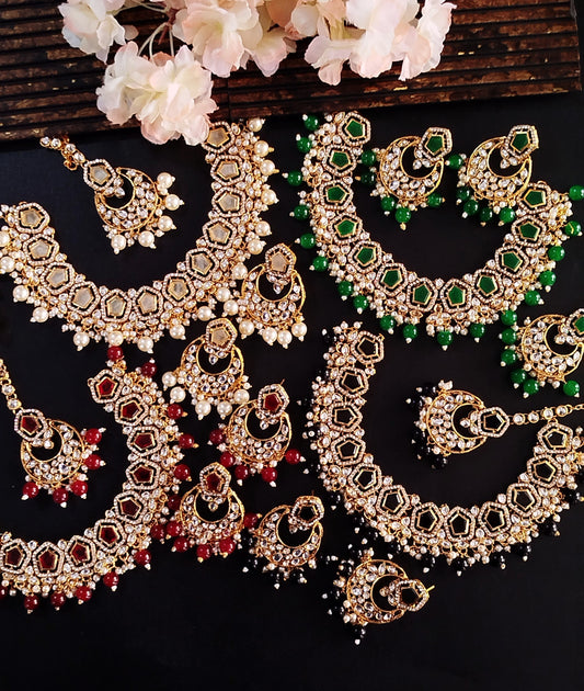 Elegant Zarqoon Stone Jewelry Set – Fine Quality, Timeless Beauty
