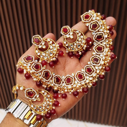 Elegant Zarqoon Stone Jewelry Set – Fine Quality, Timeless Beauty