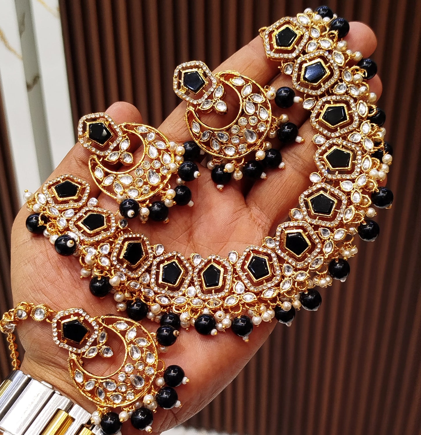 Elegant Zarqoon Stone Jewelry Set – Fine Quality for Timeless Beauty