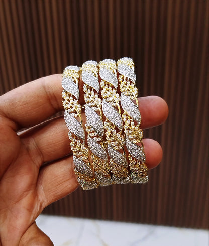 Indian A.D Zarcon 12-Piece Bangles Set – Premium Shine & Elegant Finish