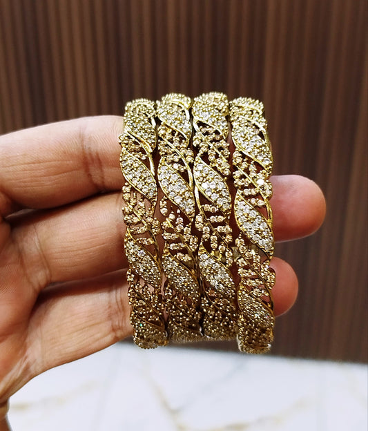 Indian A.D Zarcon 12-Piece Bangles Set – Premium Shine & Elegant Finish