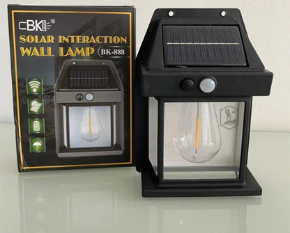 Solar Charge Motion Sensor Solar Waterproof Wall Lamp