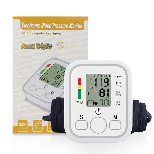 Digital Blood Pressure Monitor – Fully Automatic Upper Arm BP & Heart Rate Machine