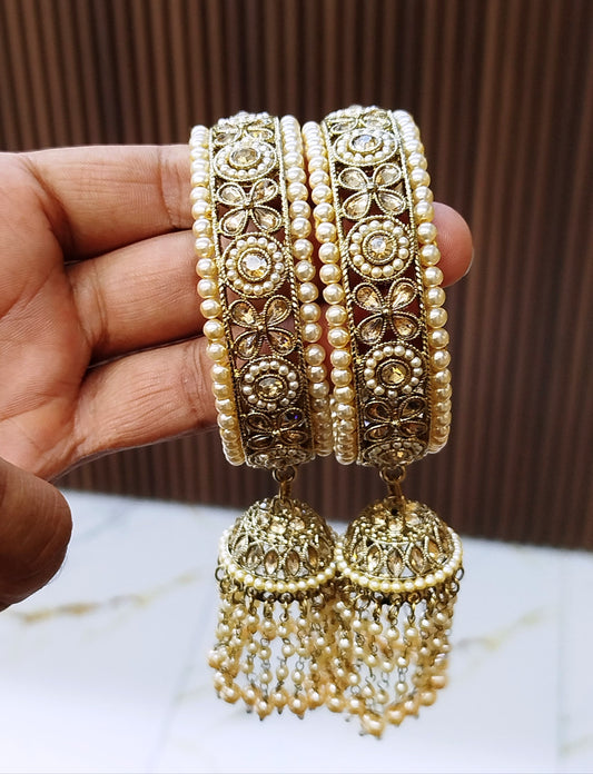Imported 2-Piece Bangles Set – Elegant Design, Premium Finish