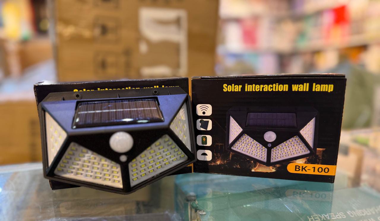 100 LED Solar Outdoor Wall Light – Motion Sensor | Waterproof | Energy Saving