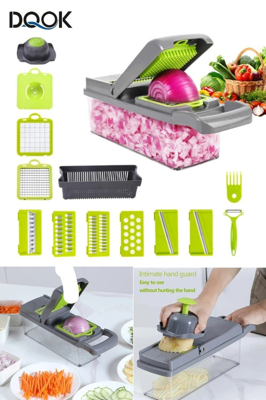 16-in-1 Multifunctional Vegetable Chopper & Slicer – Kitchen Master Tool