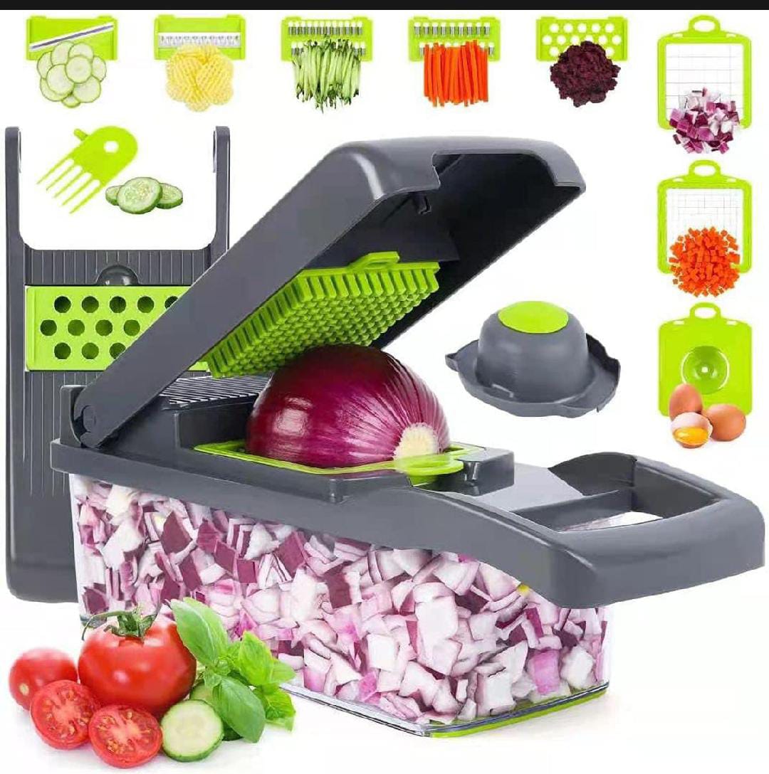 16-in-1 Multifunctional Vegetable Chopper & Slicer – Kitchen Master Tool