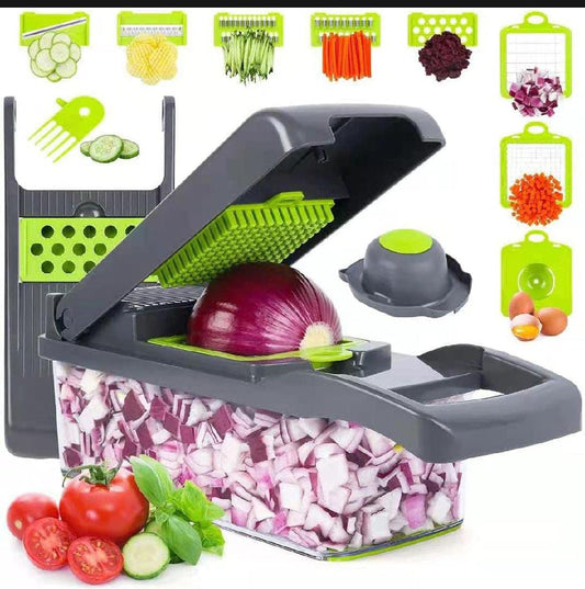 16-in-1 Multifunctional Vegetable Chopper & Slicer – Kitchen Master Tool