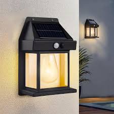 Solar Charge Motion Sensor Solar Waterproof Wall Lamp
